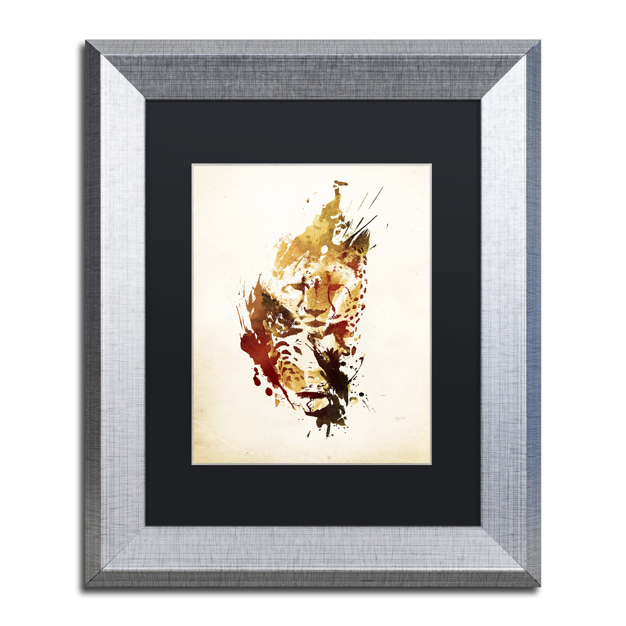 Trademark Fine Art 'El Guepardo' Matted Framed Painting Print on Canvas